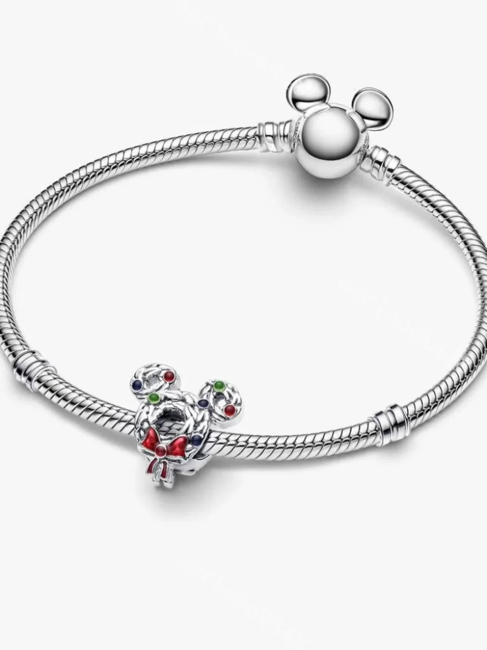 Disney Mickey Mouse Christmas Wreath Charm